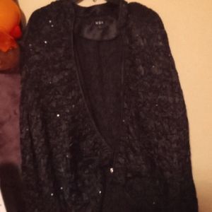 WOMENS BLACK STUDDED JACKET SEQUENCE